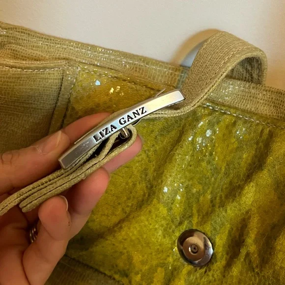 Liza Ganz Lime Green Shoulder Bag - Picture 5 of 5